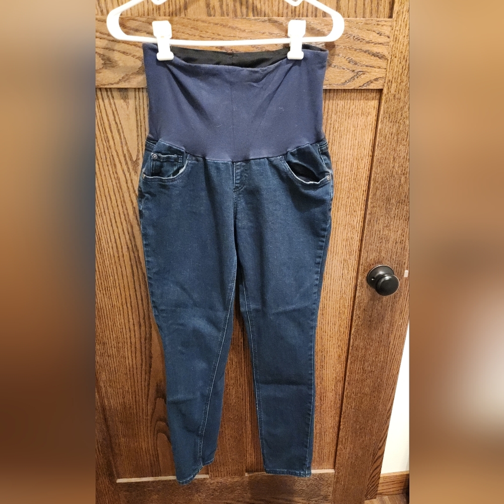 Motherhood BOUNCEBACK Women's Skinny Postpartum Jeans - Dark Blue